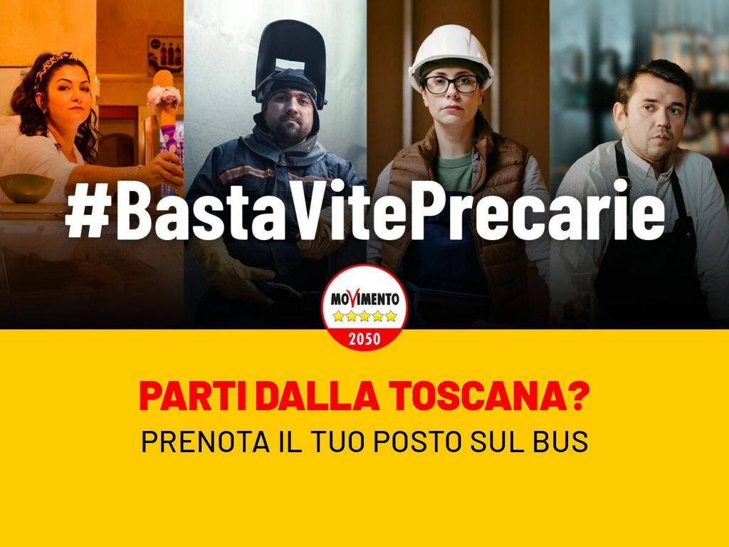 #BastaVitePrecarie: Il 17 giugno portiamo la nostra voce dalla Toscana a Roma! ISCRIVITI ORA