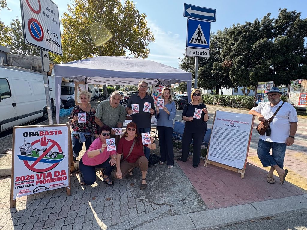 Il Movimento 5 Stelle al fianco dei cittadini contro il rigassificatore di Piombino