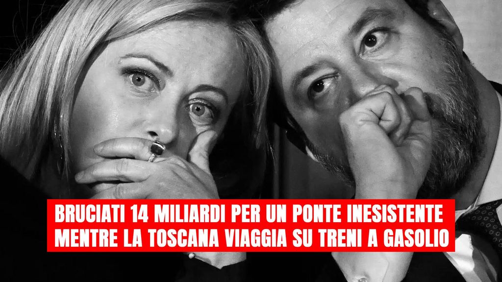 Infrastrutture, Galletti (M5S): “Meloni e Salvini bruciano 14 miliardi per un Ponte inesistente, mentre la Toscana viaggia su treni a gasolio”