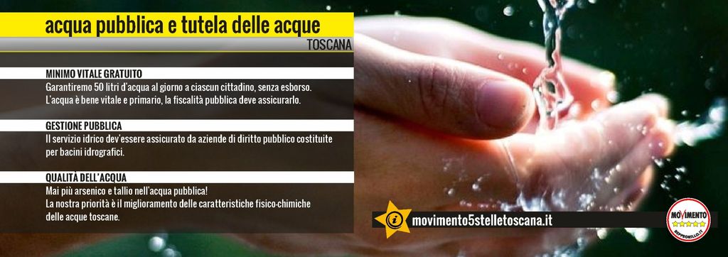 Gestione del servizio idrico, M5S: “Finalmente qualcosa sta cambiando, ora serve volontà politica”